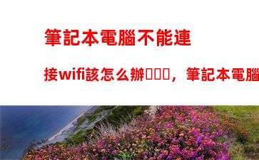 筆記本電腦不能連接wifi該怎么辦，筆記本電腦突然不能連接wifi該怎么辦